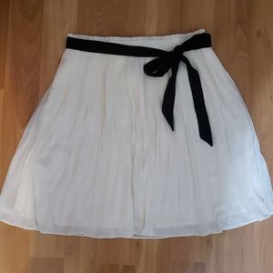 H&M elastic mini skirt with black tie